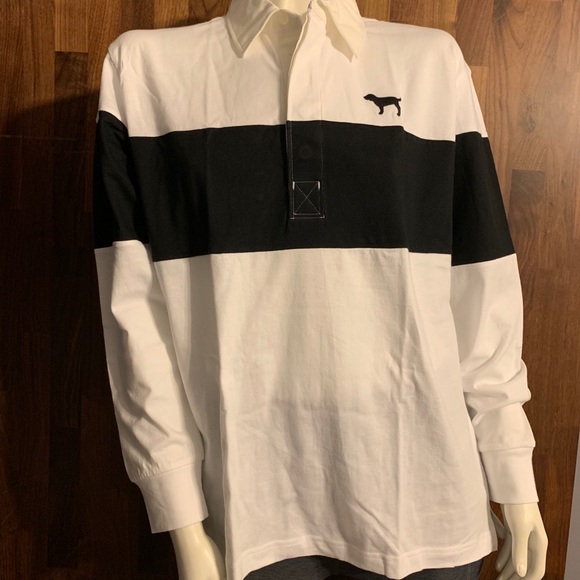 PINK Victoria’s Secret LONG SLEEVE RUGBY TEE Small - Picture 8 of 8